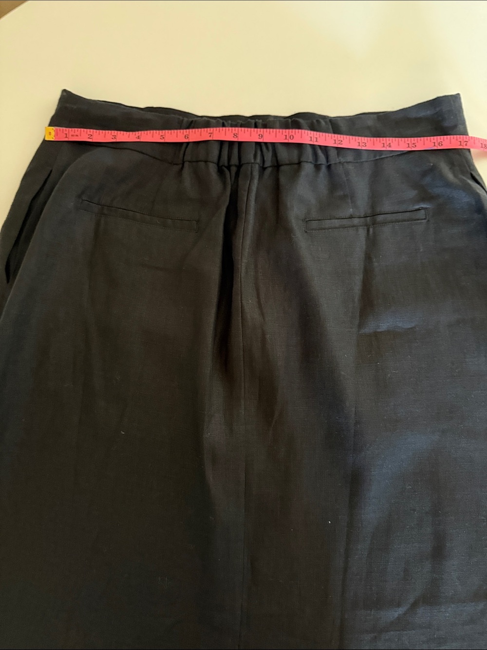 Faithfull the Brand Black Linen Set Nelli Maxi Skirt & Strapless Crop Top SZ 12 - Picture 13 of 16